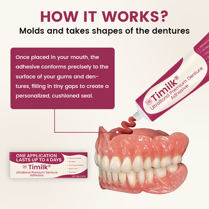 Timilk® UltraBond Premium Denture Adhesive 🔥.