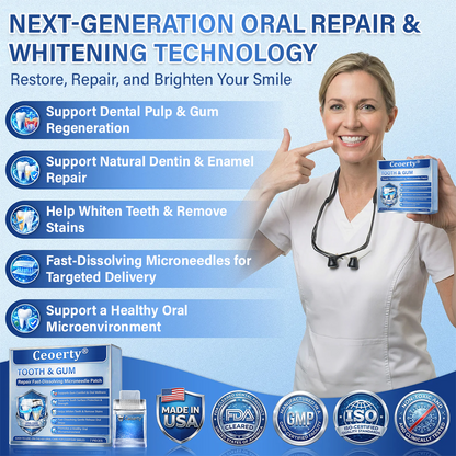 Ceoerty® Tooth & Gum Repair Fast-Dissolving Microneedle Patch