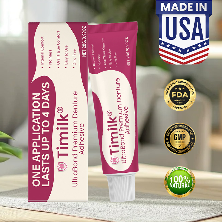 Timilk® UltraBond Premium Denture Adhesive 🔥.
