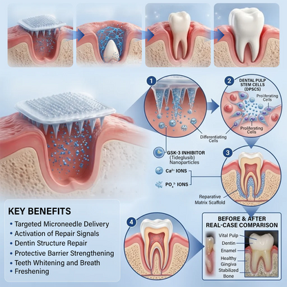 Ceoerty® Tooth & Gum Repair Fast-Dissolving Microneedle Patch